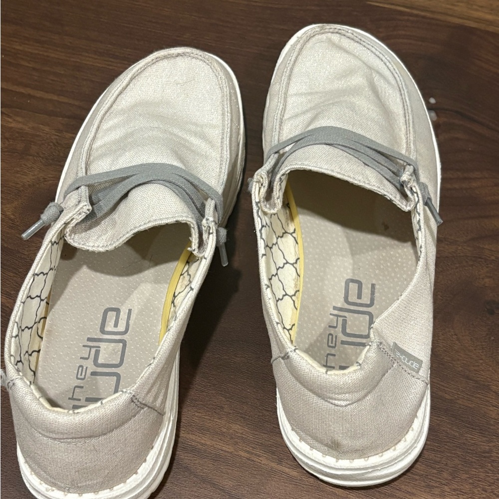 Hey Dude Gray Moccasins Casual Slip-On
